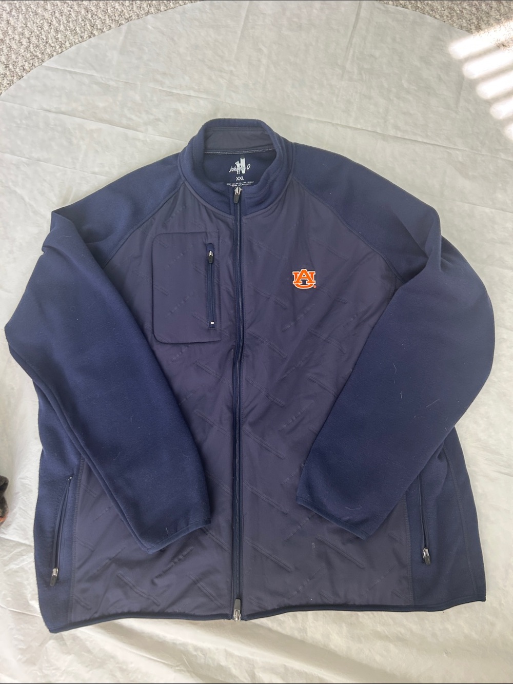 Johnnie-O Auburn University Tigers Full Zip Midweight Jacket Size XXL